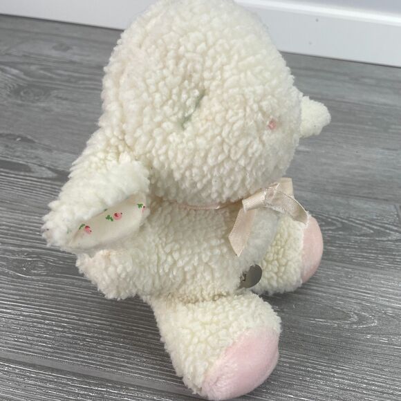 Vintage Eden Lamb Sherpa Plush Musical Wind Up Lullaby Baby Stuffed Animal Toy - Picture 5 of 12
